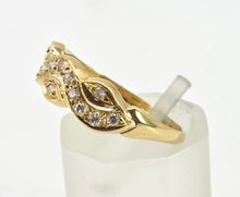 Cargar imagen en el visor de la galería, 2629: 18ct Gold 14 Natural Diamonds Stacker/ Dress Ring
