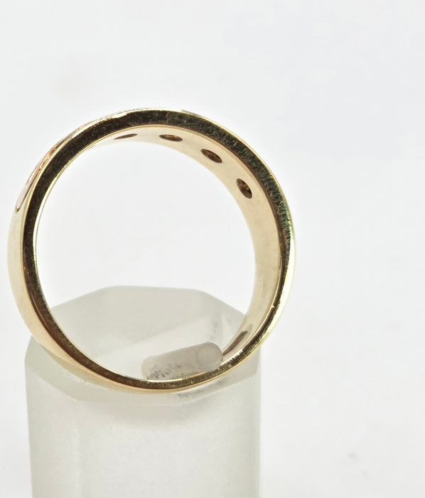 Vintage: 18ct Welsh Gold Clogau Diamond Celtic Band Ring