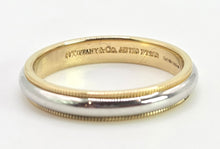 Load image into Gallery viewer, 2713: Tiffany: Vintage 18ct Gold Platinum "Together" Ring -Signed Tiffany
