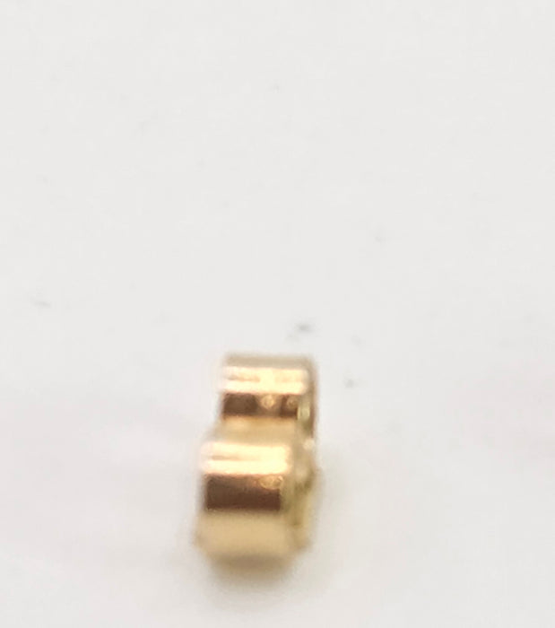 2739: Vintage 18ct Gold Rubies Natural Diamonds Stud Earrings