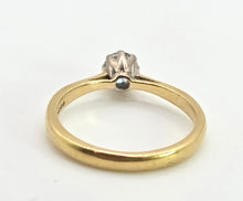 Load image into Gallery viewer, 2770 Vintage: 18ct Gold Brilliant Cut Diamond (0.3ct) Solitaire Ring
