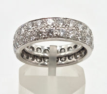 Load image into Gallery viewer, 2805- Platinum Natural Full Round Cut Diamonds (3ct) Full Eternity Ring- Quite Amazing
