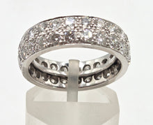 Load image into Gallery viewer, 2805- Platinum Natural Full Round Cut Diamonds (3ct) Full Eternity Ring- Quite Amazing
