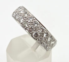Load image into Gallery viewer, 2805- Platinum Natural Full Round Cut Diamonds (3ct) Full Eternity Ring- Quite Amazing
