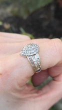 Load image into Gallery viewer, 2801: Vintage 9ct Gold 69 Sparkling Natural Diamonds Ring
