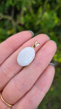 Load image into Gallery viewer, 2725; Vintage 18ct Gold Large Cabochon White Opal Pendant
