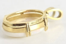 Load image into Gallery viewer, 2725; Vintage 18ct Gold Large Cabochon White Opal Pendant
