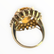 Load image into Gallery viewer, 2563: 9ct Gold 41 Vibrant Citrines Cocktail Cluster Ring
