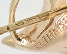 Load image into Gallery viewer, 2758:  Vintage 14ct Gold Round Full Cut Diamonds Floral Stud Earrings
