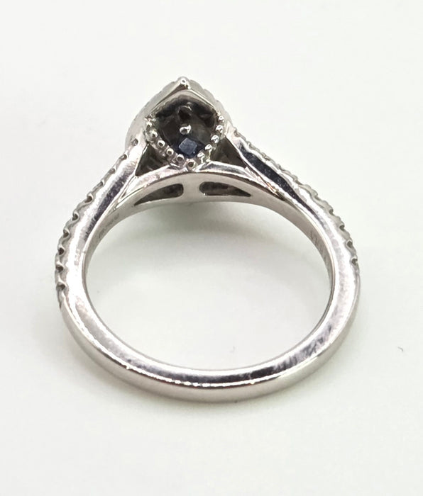 2774: Vintage 18ct White Gold 55 Natural Diamonds Ring - Vera Wang Love Collection