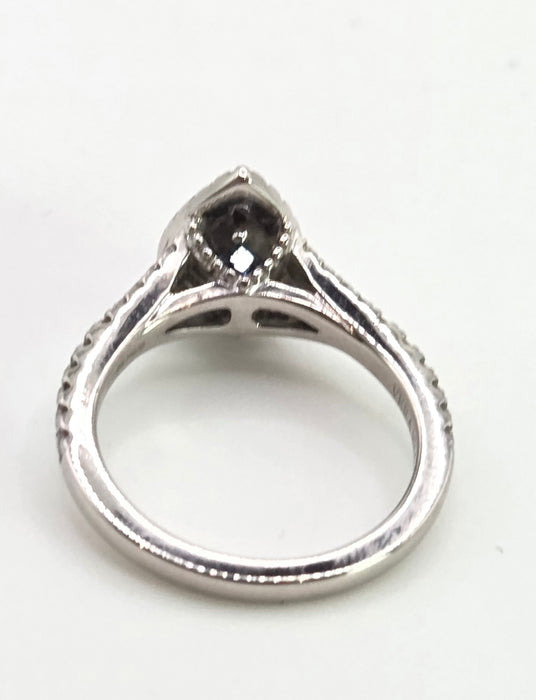 2774: Vintage 18ct White Gold 55 Natural Diamonds Ring - Vera Wang Love Collection
