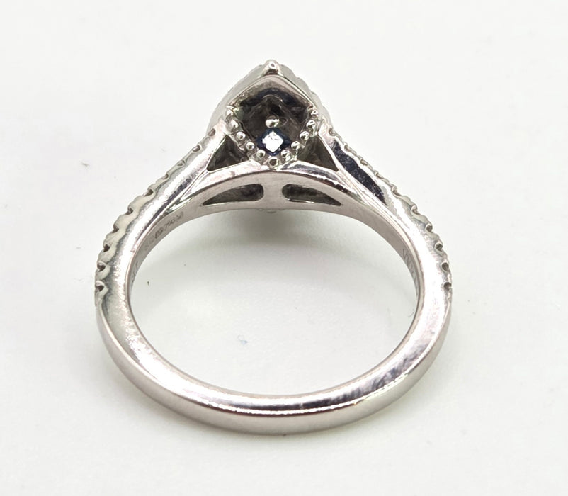 2774: Vintage 18ct White Gold 55 Natural Diamonds Ring - Vera Wang Love Collection