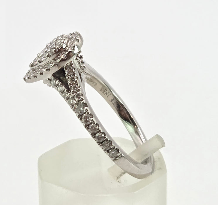 2774: Vintage 18ct White Gold 55 Natural Diamonds Ring - Vera Wang Love Collection