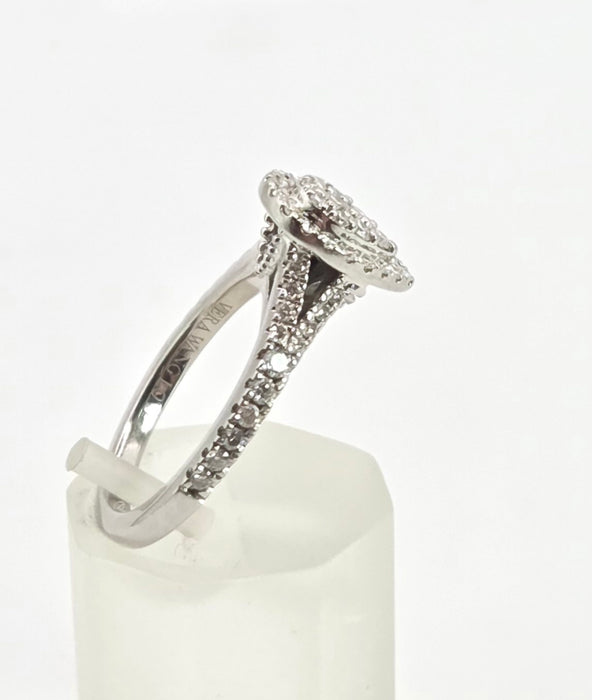 2774: Vintage 18ct White Gold 55 Natural Diamonds Ring - Vera Wang Love Collection