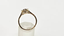 Load image into Gallery viewer, 2721: 14ct Gold Cognac Quartz Natural Chocolate Diamonds Ring
