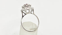 Load image into Gallery viewer, 2821- Vintage 14ct White Gold  Ruby Natural Sparkling Diamonds (1.58ct) Cluster Ring
