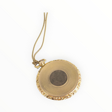 Load image into Gallery viewer, 2736 Victorian 9ct Gold Large Ornate Black Onyx Pendant &amp; Chain (55cm)
