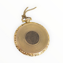 Load image into Gallery viewer, 2736 Victorian 9ct Gold Large Ornate Black Onyx Pendant &amp; Chain (55cm)
