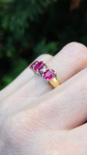 Load image into Gallery viewer, 0626 Vintage 18ct Yellow Gold Rubies &amp; Diamonds Ring - Voloptuos
