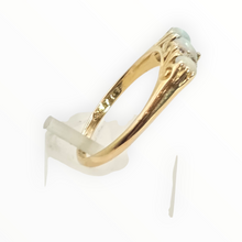 Load image into Gallery viewer, 2945 Antique  18ct Gold White Opals Natural sparking diamonds - Hallmarked in 1901
