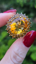 Load image into Gallery viewer, 2563: 9ct Gold 41 Vibrant Citrines Cocktail Cluster Ring
