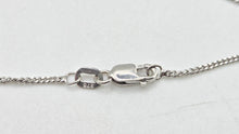 Load image into Gallery viewer, 2650: Vintage 9ct White Gold Necklace (44cm) Multi-Diamonds Pendant
