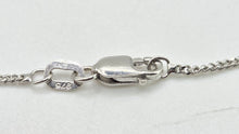 Load image into Gallery viewer, 2650: Vintage 9ct White Gold Necklace (44cm) Multi-Diamonds Pendant
