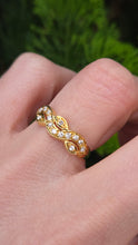 Cargar imagen en el visor de la galería, 2629: 18ct Gold 14 Natural Diamonds Stacker/ Dress Ring

