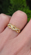 Cargar imagen en el visor de la galería, 2629: 18ct Gold 14 Natural Diamonds Stacker/ Dress Ring
