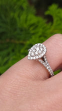 Load image into Gallery viewer, 2774: Vintage 18ct White Gold 55 Natural Diamonds Ring - Vera Wang Love Collection
