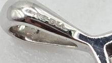 Load image into Gallery viewer, 1224: Vintage &amp; Petite 9ct White God 14 Natural Diamonds Pendant
