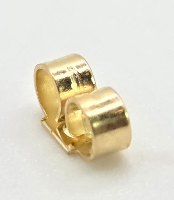 2636: Vintage, Classic 18ct Gold Woven Lovers Knot Stud Earrings- Pristine