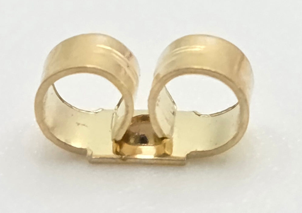 2636: Vintage, Classic 18ct Gold Woven Lovers Knot Stud Earrings- Pristine