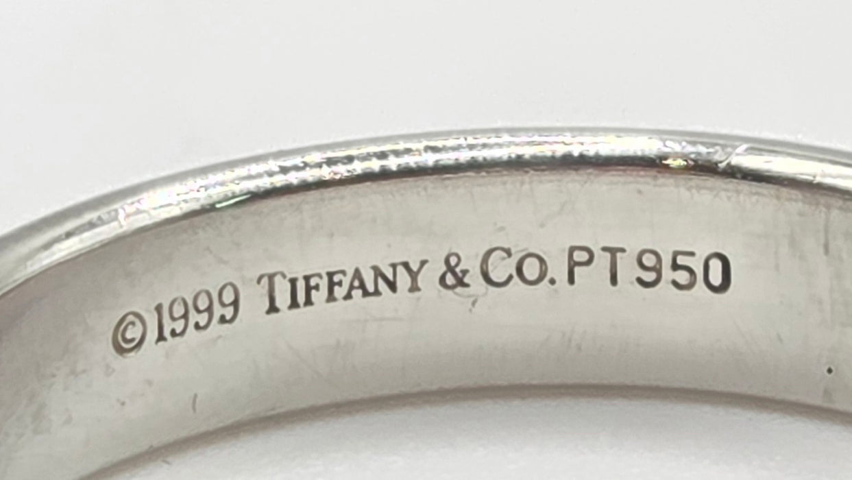 2929: Vintage Tiffany & Co Platinum Wedding Band- Pristine with Tiffany box