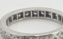 Load image into Gallery viewer, 2946: Vintage 18ct White Gold Natural Diamonds (1.2ct) Full-Eternity Ring
