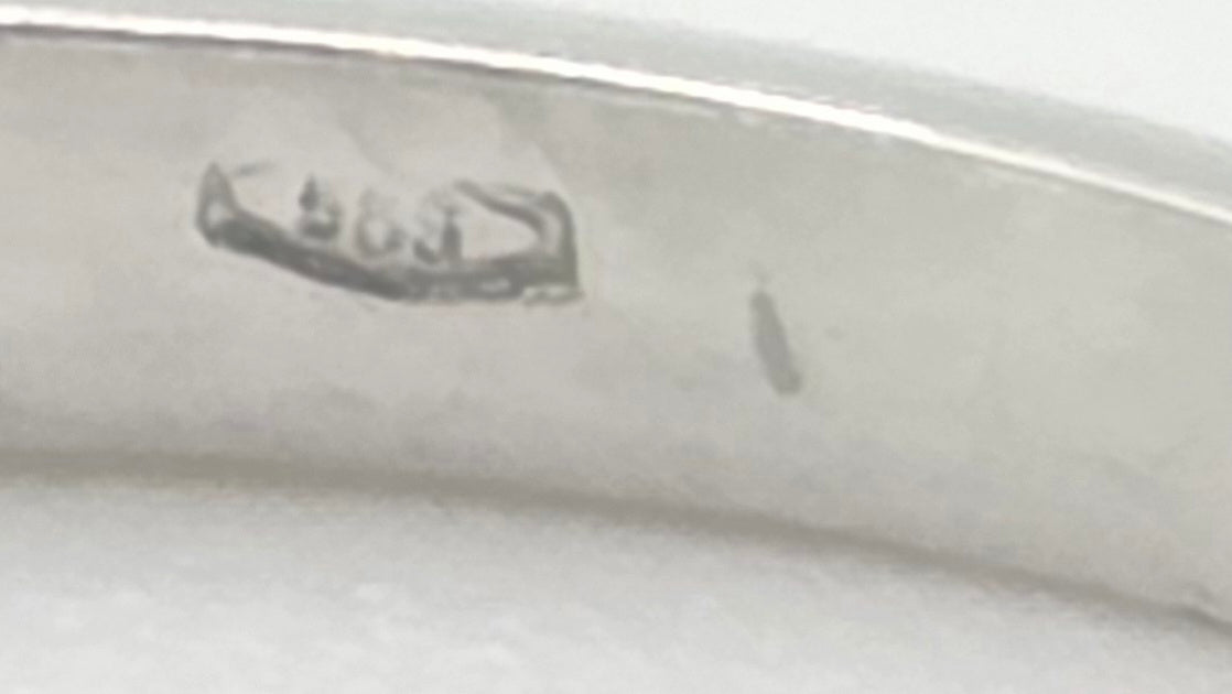 2950- Vintage 14ct White Gold Natural Sparkling Diamonds 5-Stone Ring (0.5ct)