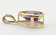 Load image into Gallery viewer, 2815: Vintage &amp; Petite 9ct Gold Amethyst Pendant
