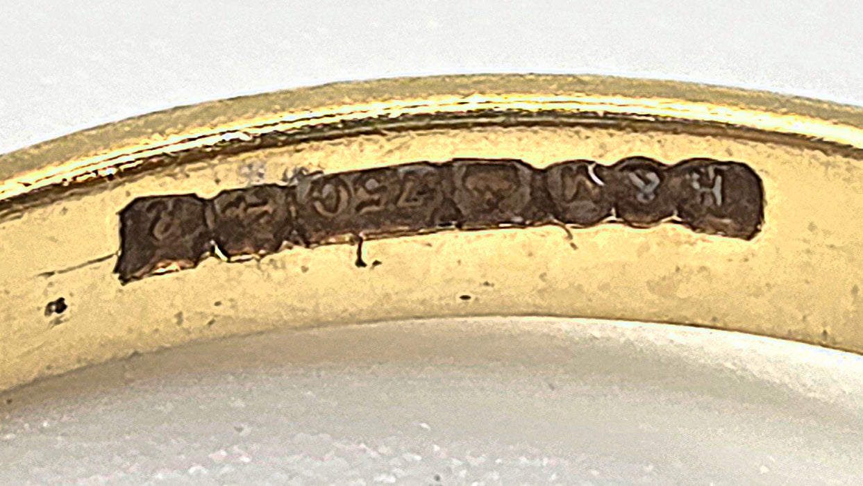 2846: Vintage 18t Gold Ruby & Natural  Diamonds Bypass Ring