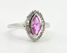 Load image into Gallery viewer, 2871: Vintage 9ct White Gold 32 Natural Diamonds (0.32ct) Dress Ring
