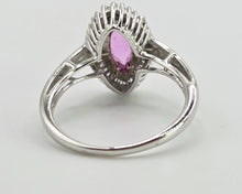 Load image into Gallery viewer, 2871: Vintage 9ct White Gold 32 Natural Diamonds (0.32ct) Dress Ring
