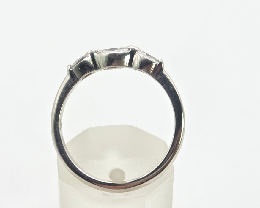 2674 : Vintage Platinum Marquise Cut  Natural Sparkling  Diamonds Ring