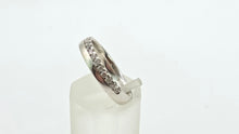 Load image into Gallery viewer, 2880: Vintage 9ct White Gould 17 natural Sparkling Diamonds Dress/Stacker Ring
