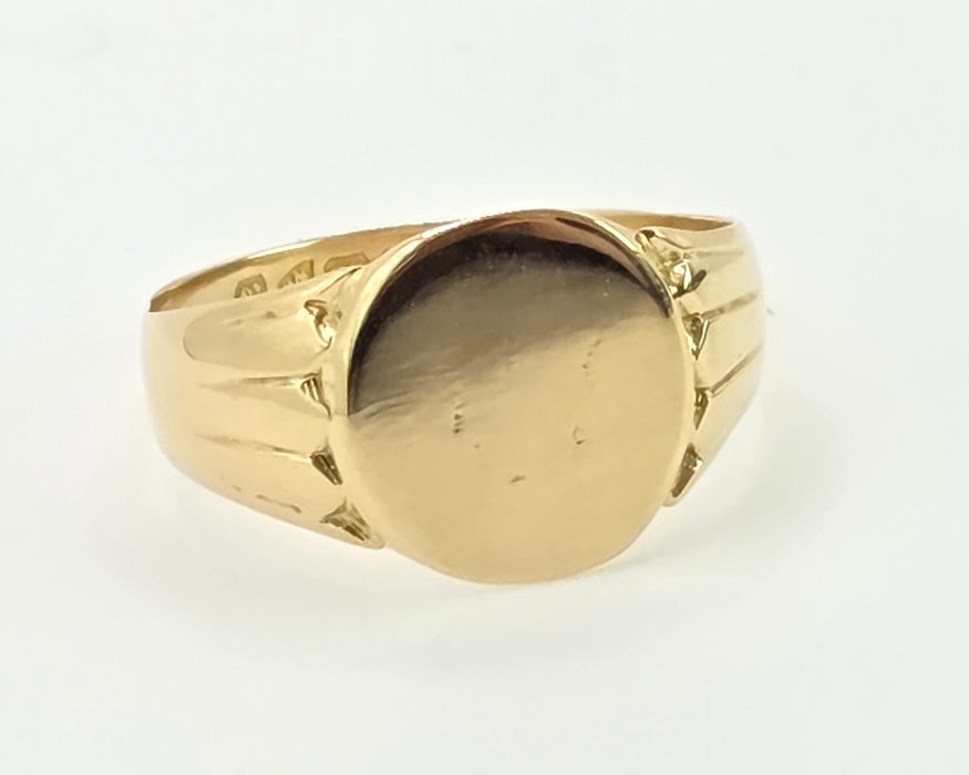2970: Antique 18ct Gold Signet Ring- From 1923
