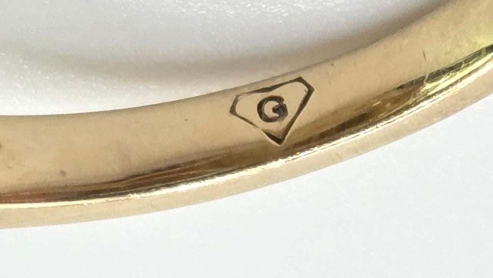 3008: 9ct Gold Citrines, Smokey Quartz Natural Diamonds Target Ring