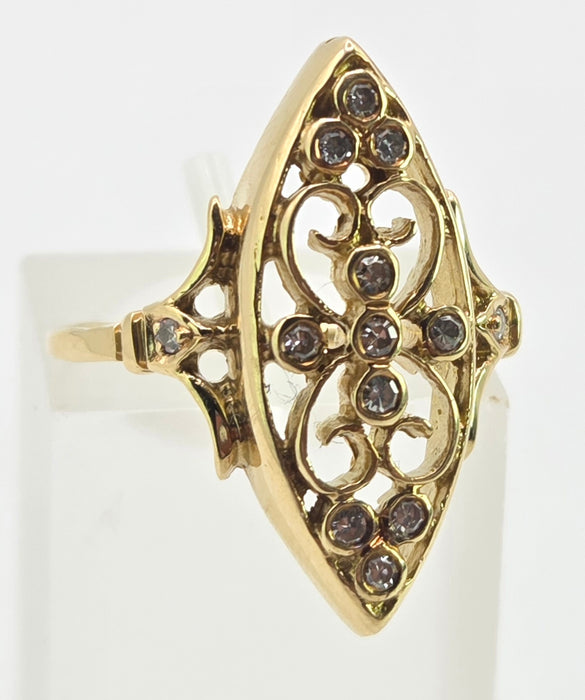 2882: Antique Art Deco Diamonds Ring