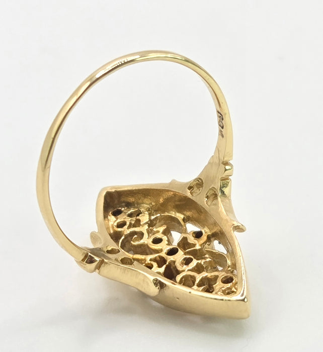 2882: Antique Art Deco Diamonds Ring