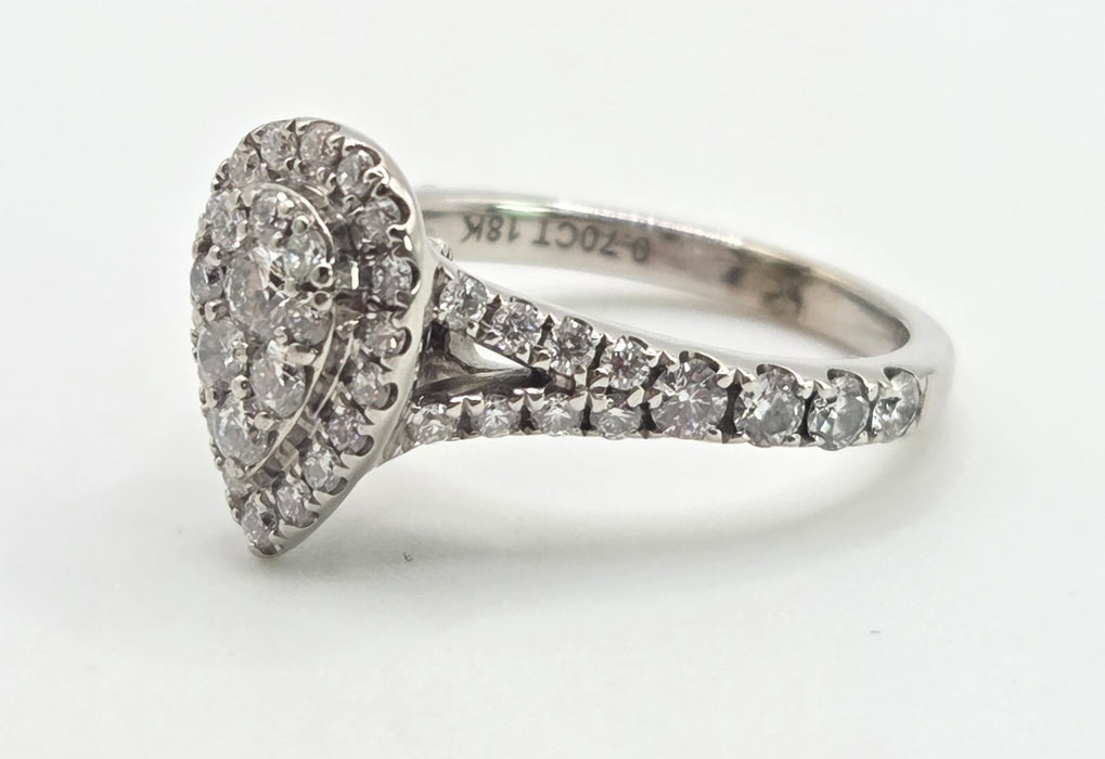2925 -18ct White Gold Vera Wang Love Collection Diamonds  (0.7ct) Ring