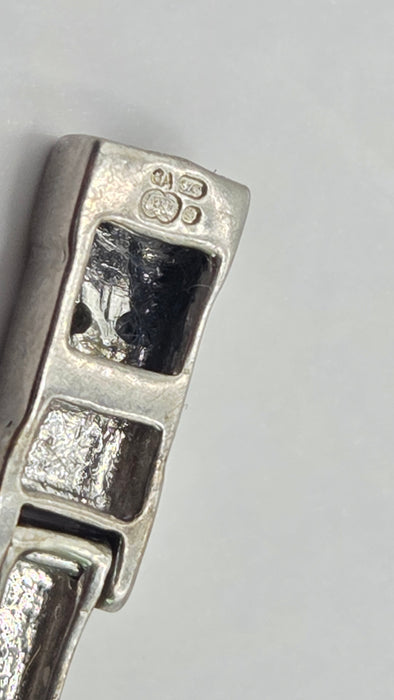 3081 Vintage: 9ct White Gold 44 Diamond Links Bracelet
