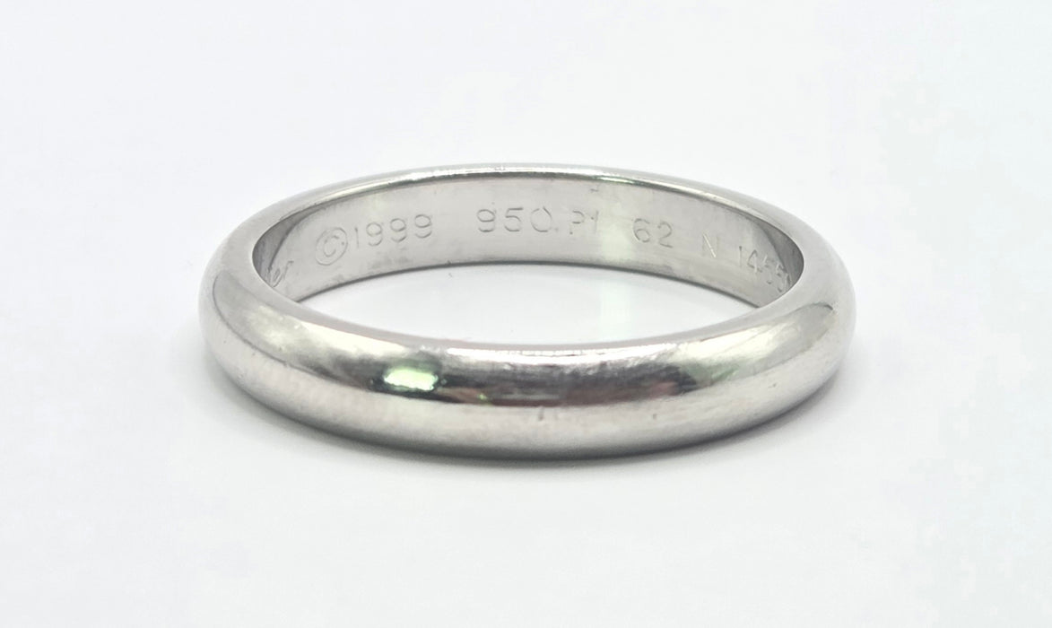 3158 Vintage: Platinum Cartier Wedding Band — From 1999