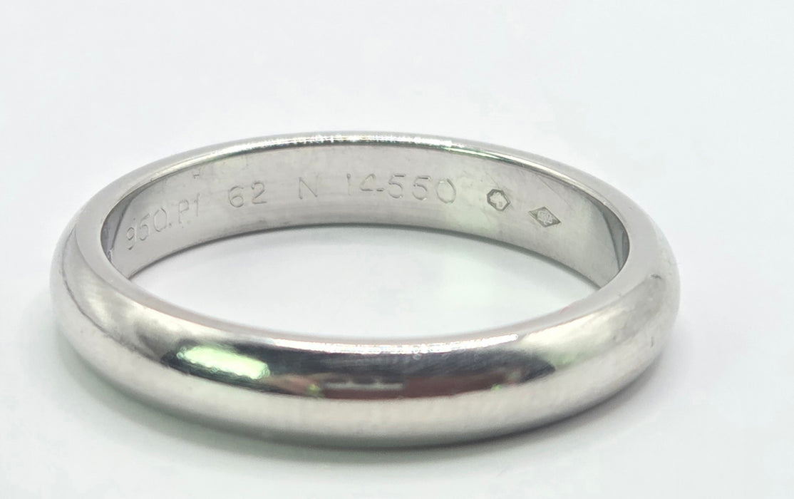 3158 Vintage: Platinum Cartier Wedding Band — From 1999